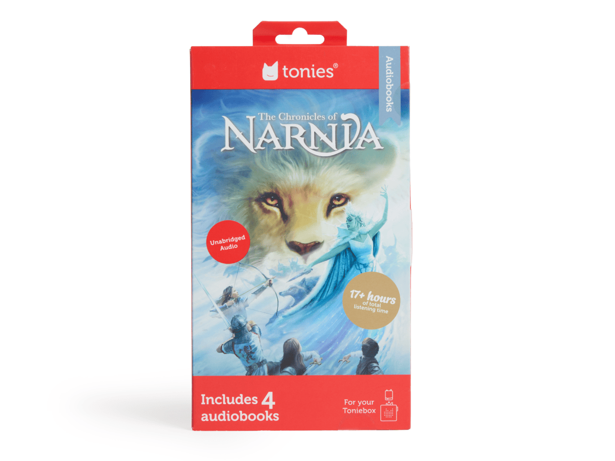 Tonies Book Tonie Chronicles of Narnia Book Tonie 4-Pack – Screen-Free Audio Companion for Kids' Books (Ages 5+)