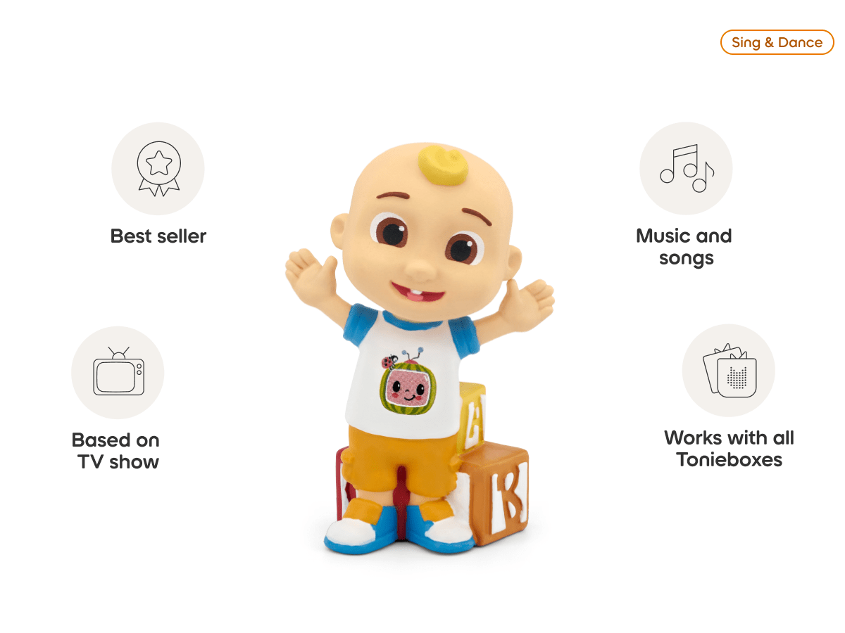 Tonies CoComelon – Screen-Free Audio Tonie Figure for Kids (Ages 1+)