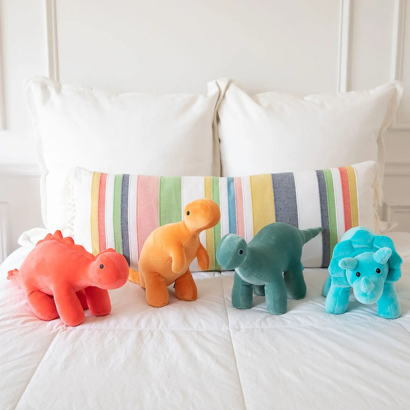 Manhattan Toy Gummy Velveteen Stegosaurus Dinosaur 9.5" – Ultra-Soft Stuffed Dino Plush