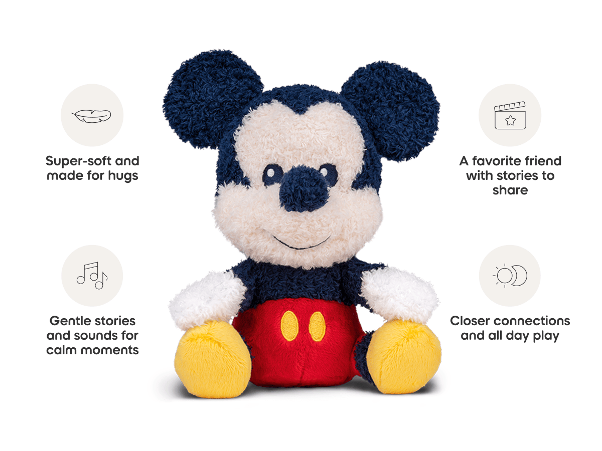 Tonies Cuddle Tonie Mickey Mouse – Screen-Free Audio Plush with Disney Stories & Songs (Ages 1+)