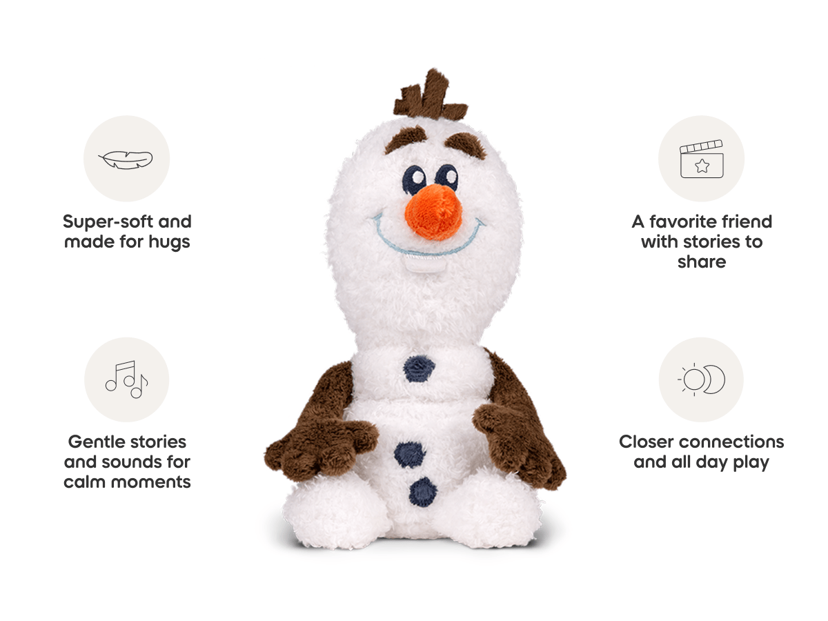 Tonies Cuddle Tonie Olaf (Frozen) – Screen-Free Audio Plush with Disney Stories & Songs (Ages 1+)