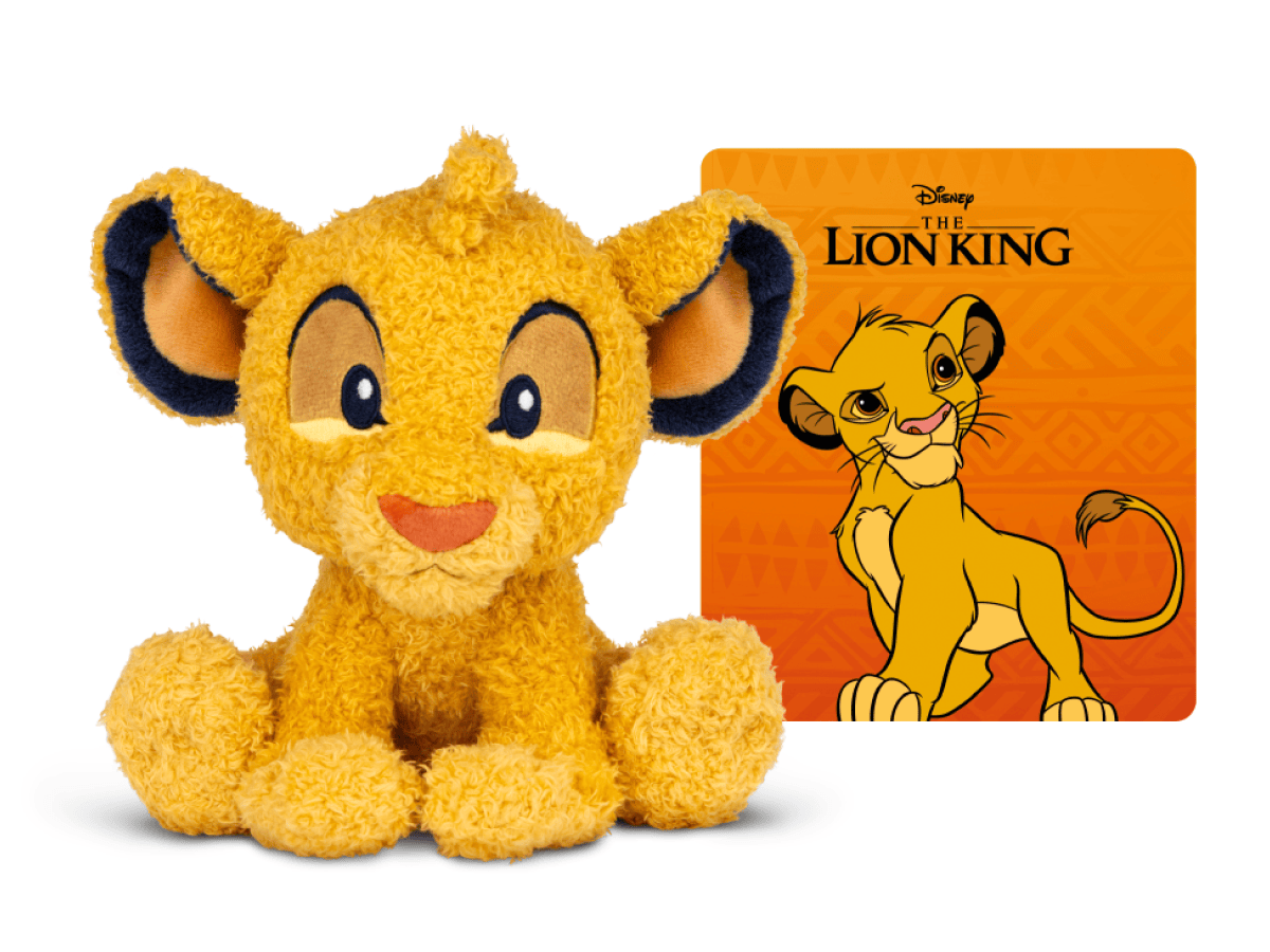 Tonies Cuddle Tonie Simba (Lion King) – Screen-Free Audio Plush with Disney Stories & Songs (Ages 1+)