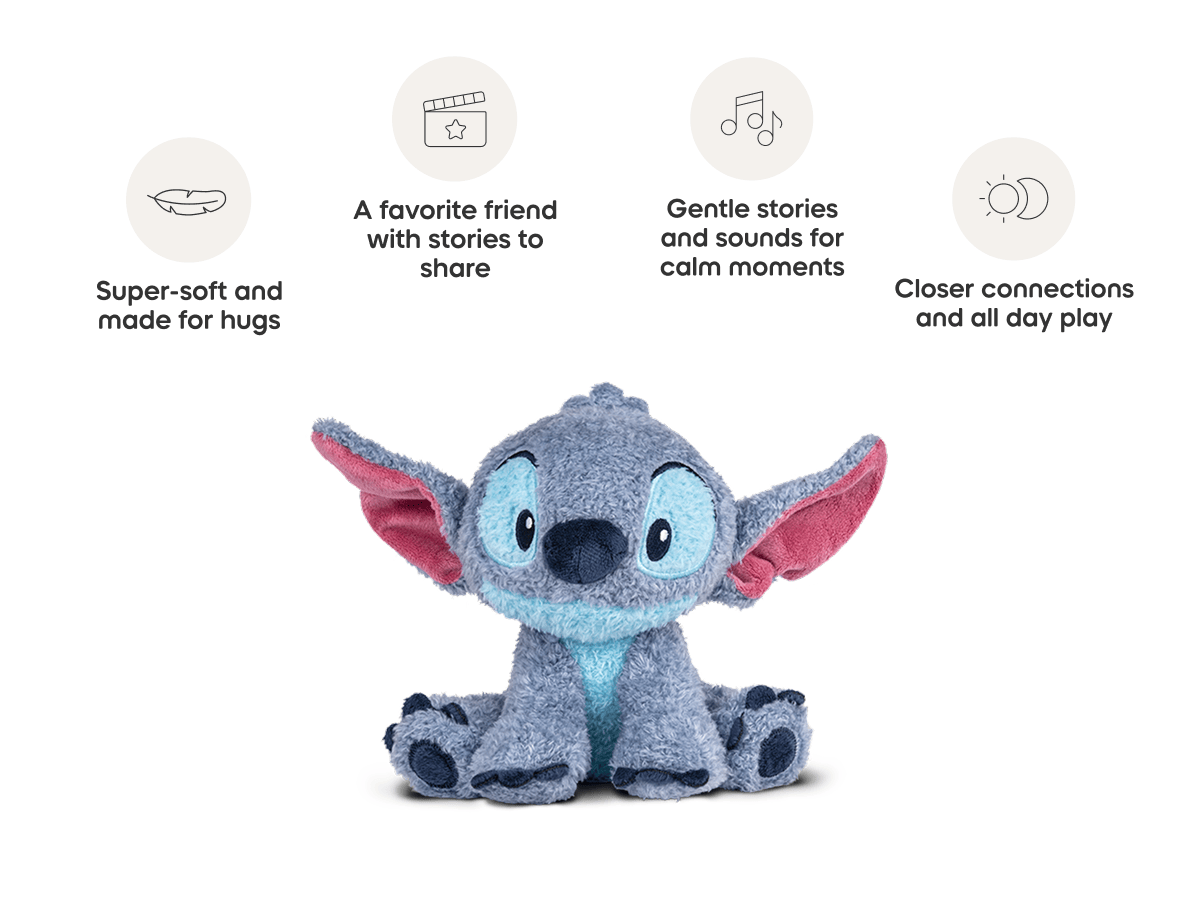 Tonies Cuddle Tonie Lilo & Stitch – Screen-Free Audio Plush with Disney Stories & Songs (Ages 1+)