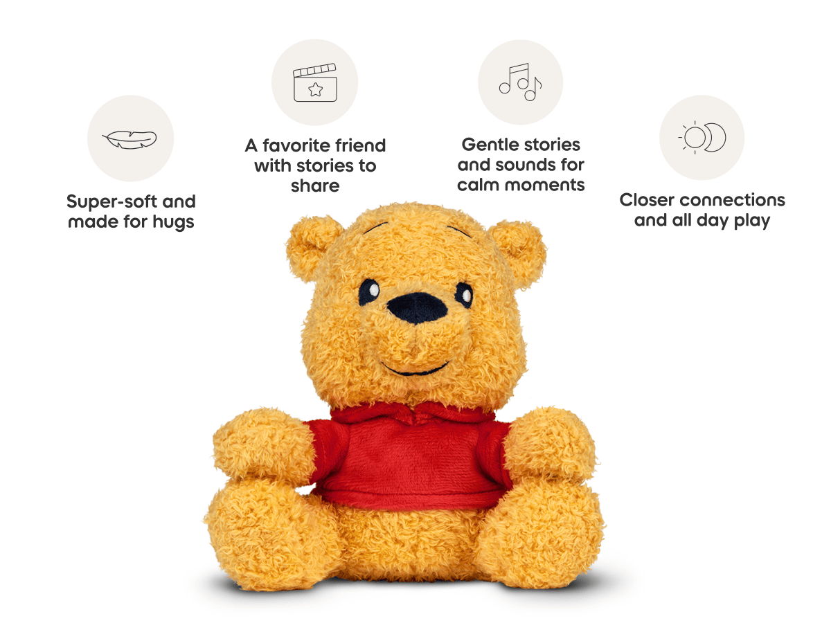 Tonies Cuddle Tonie Winnie the Pooh – Screen-Free Audio Plush with Disney Stories & Songs (Ages 1+)