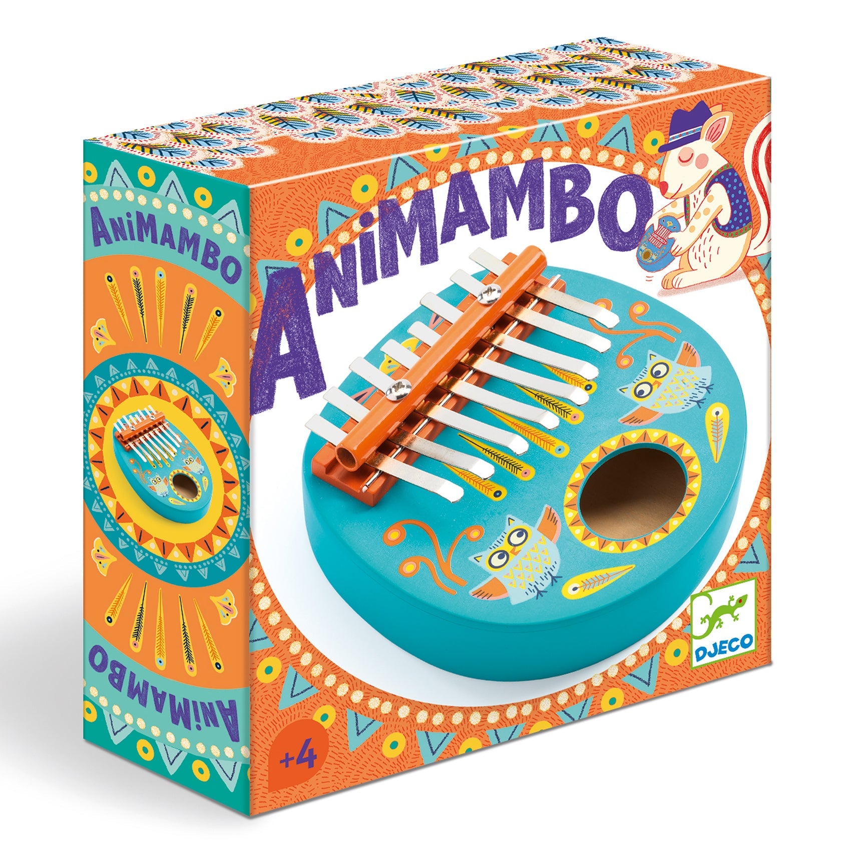 Djeco Animambo 8-Note Wooden Kalimba – Kids Thumb Piano (Ages 4+)