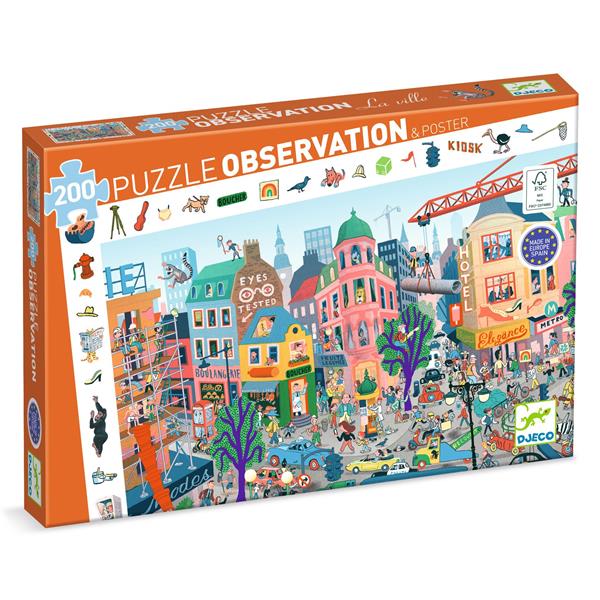 Djeco Observation Puzzle The City (200 pcs)