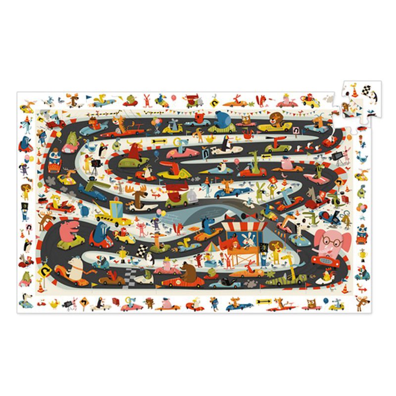 Djeco Observation Puzzle Car Rally (54 pcs)