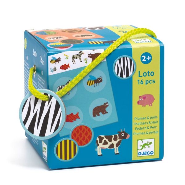 Djeco Loto Feathers and Fur (16 pc)
