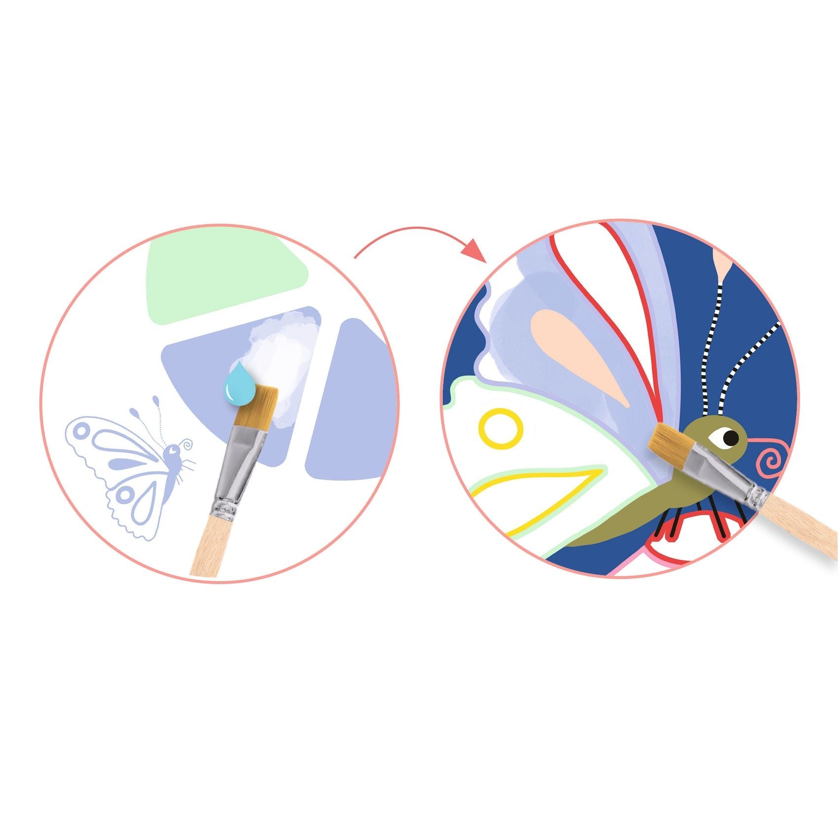 Djeco Palette Painting Creepy Crawlies