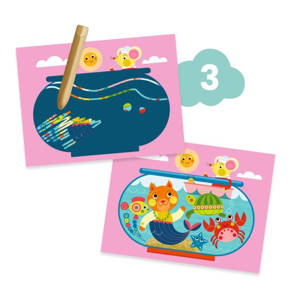 Djeco The Cat & His Pals Activity Kit – 6 Creative Activities for Toddlers (Ages 18m+)