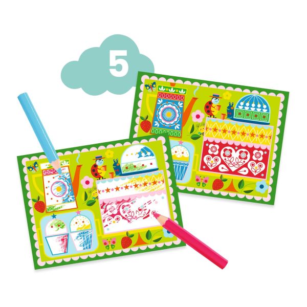 Djeco The Cat & His Pals Activity Kit – 6 Creative Activities for Toddlers (Ages 18m+)