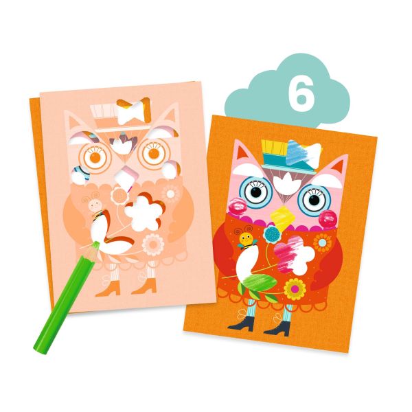 Djeco The Cat & His Pals Activity Kit – 6 Creative Activities for Toddlers (Ages 18m+)