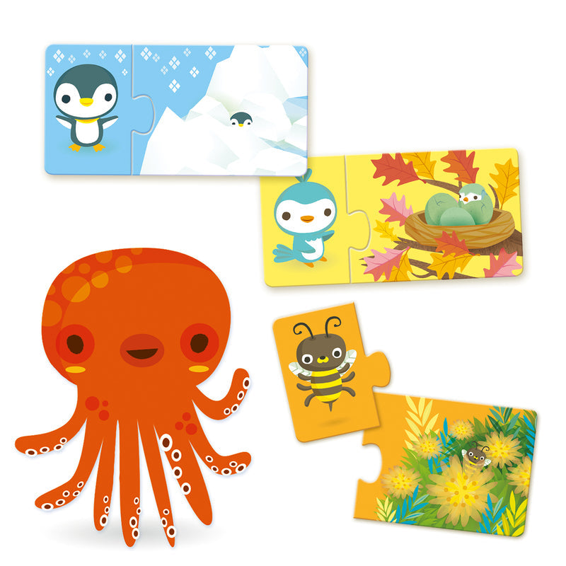 Djeco Puzzle Duo Animals