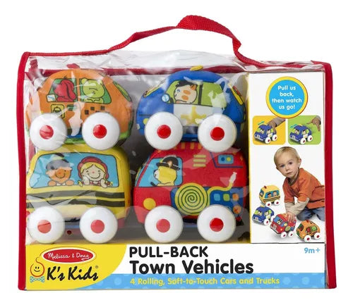 Melissa & Doug Pull Back Town Vehicles