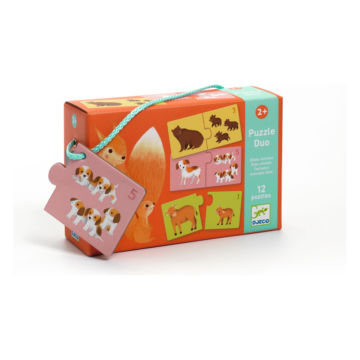Djeco Puzzle Duo Baby Animals