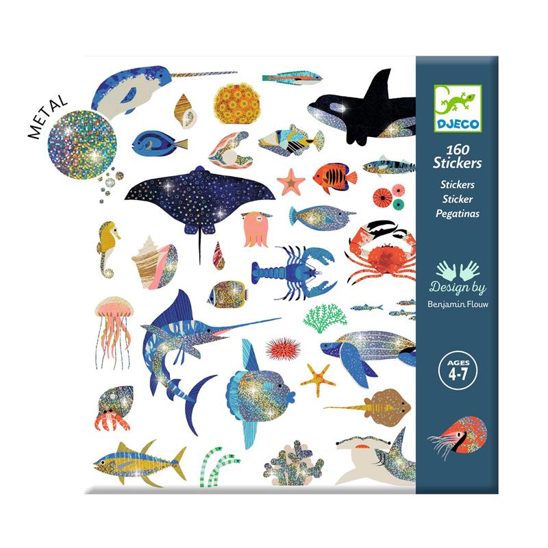 Djeco Metallic Stickers Ocean