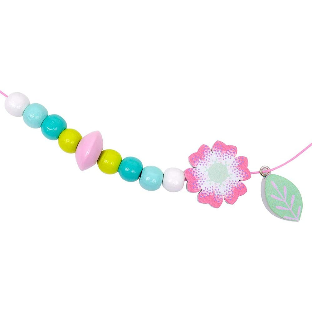 Djeco Wooden Beads Leaves and Flowers