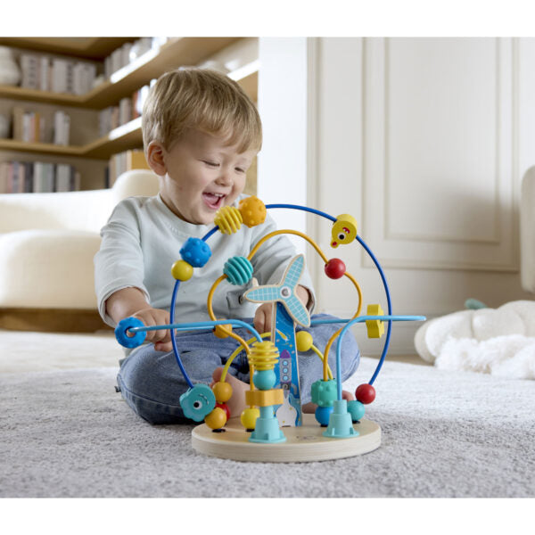 Hape Galaxy Bead Maze – Outer Space Fine Motor Activity Toy (Ages 12m+)