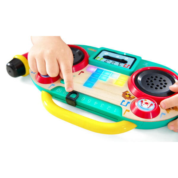 Hape Mix Master DJ Set – Electronic Music Mixer with Mic, Lights & 10 Songs (Ages 3+)