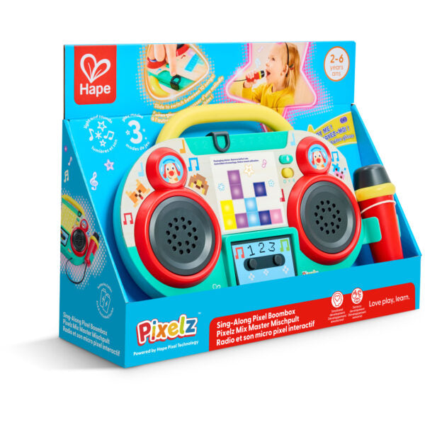 Hape Mix Master DJ Set – Electronic Music Mixer with Mic, Lights & 10 Songs (Ages 3+)