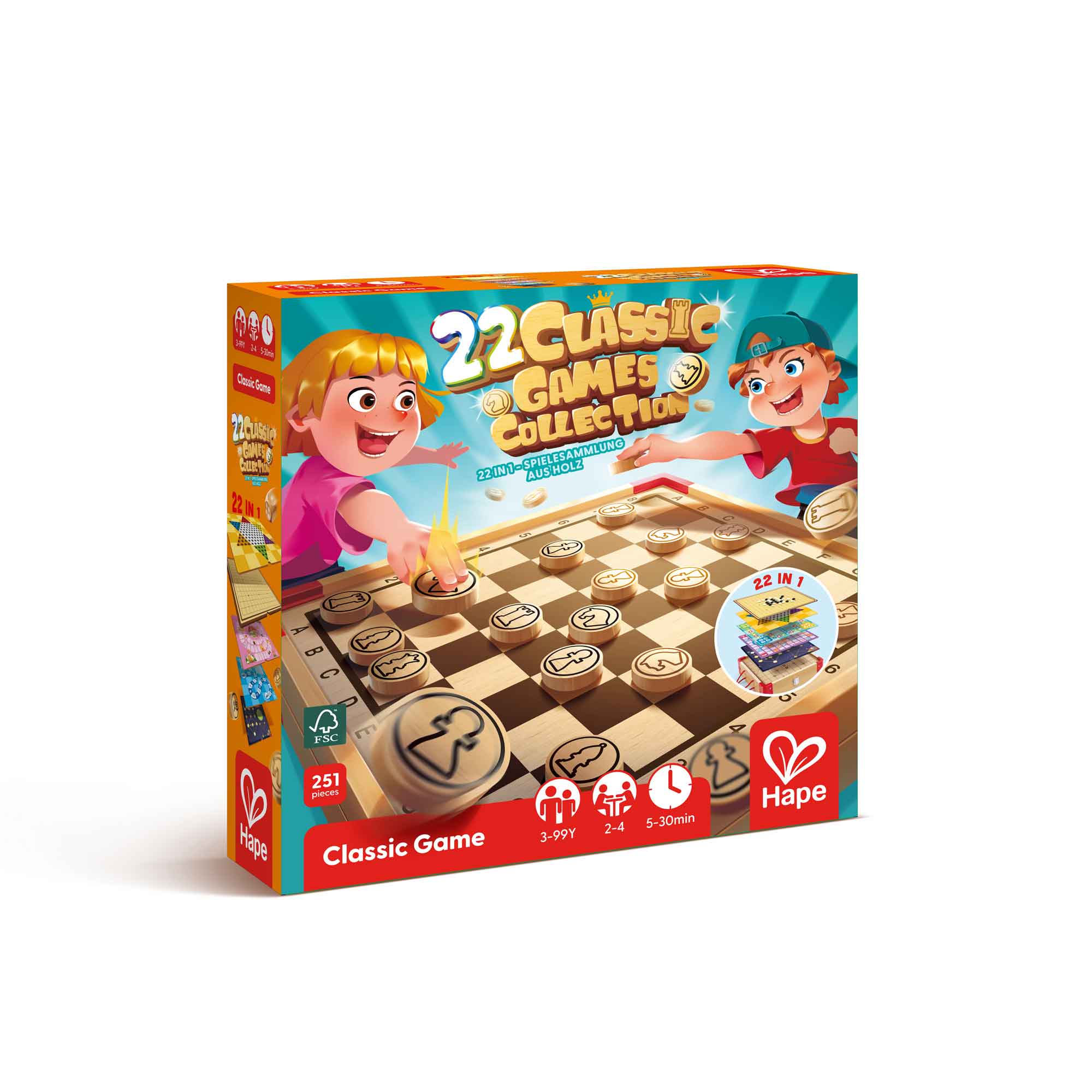 Hape 22 Classic Games Collection