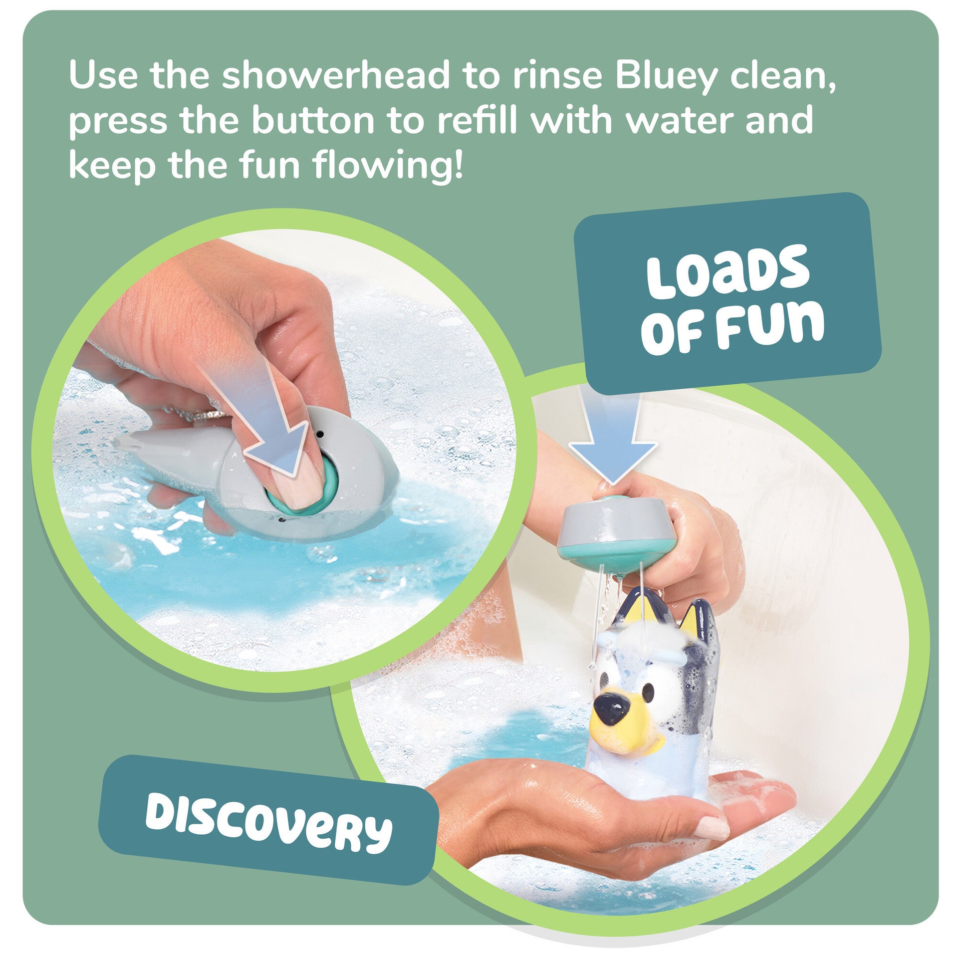 TOMY Toomies Bluey’s Shower & Scrub