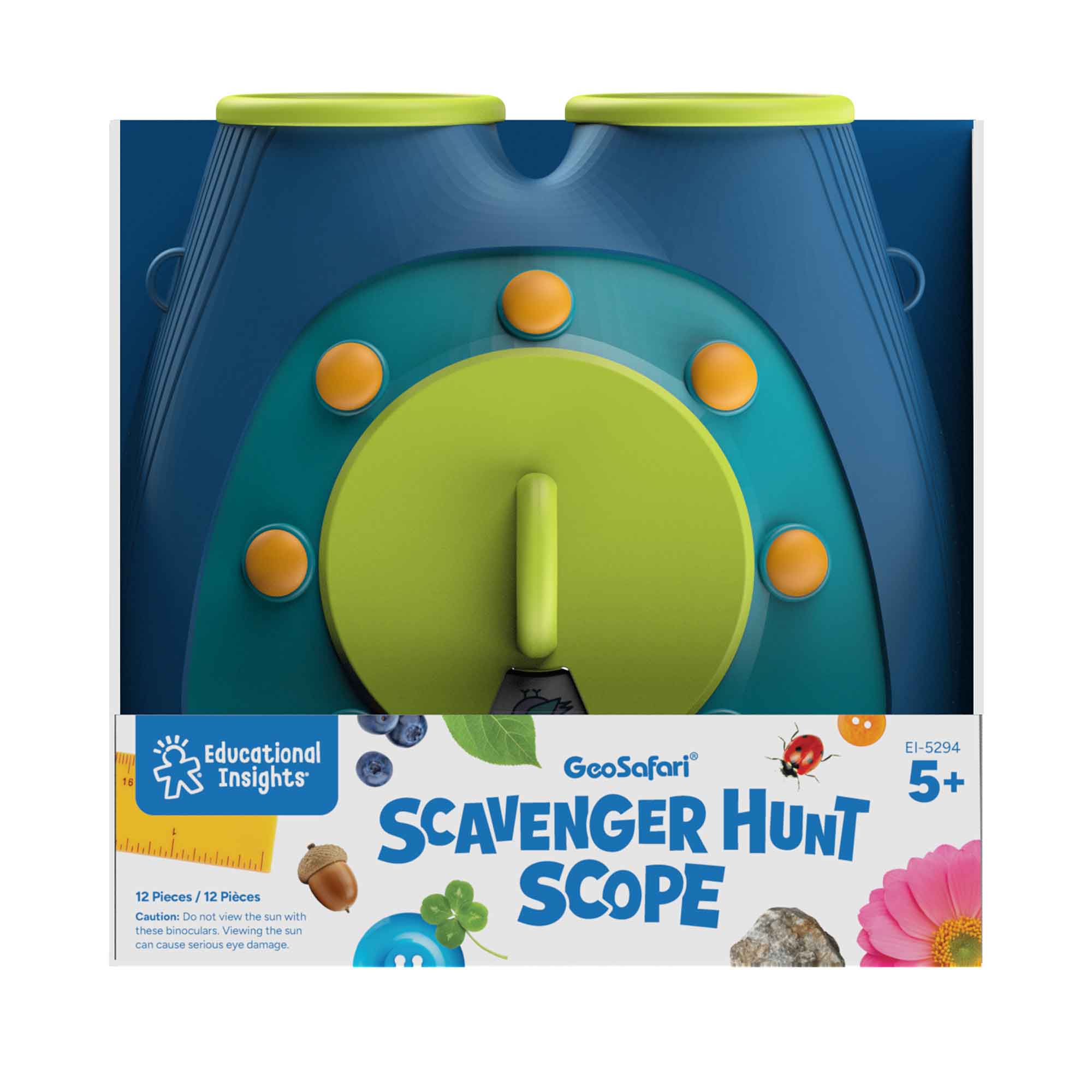 Educational Insights GeoSafari Scavenger Hunt Scope – 5x Magnification Outdoor Exploration Toy (Ages 5+)