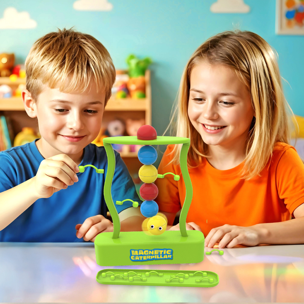 4M KidzLabs Magnetic Caterpillar Balance Game – Magnetism & Fine Motor STEM Toy (Ages 5+)