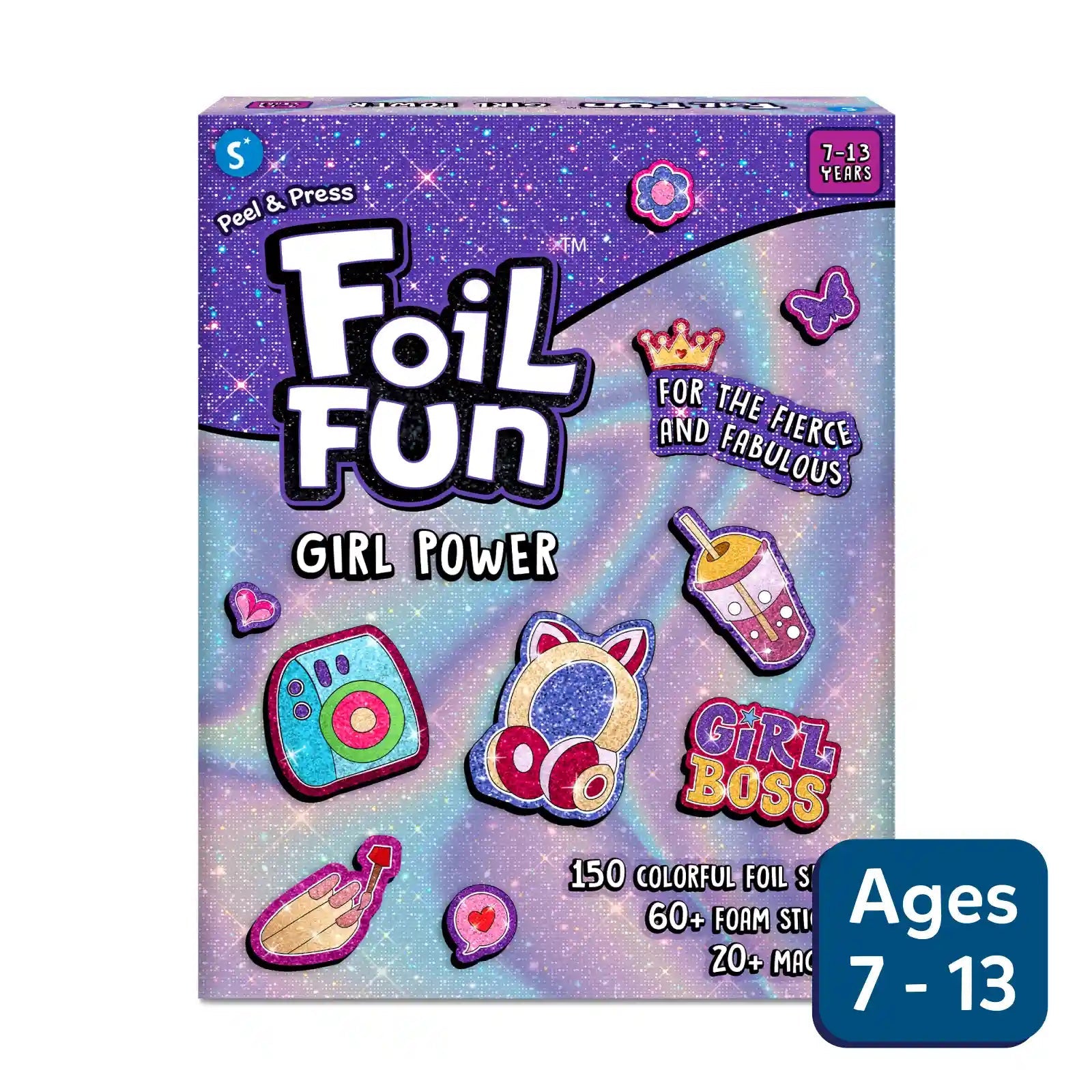 Skillmatics Foil Fun: Girl Power – Scratch & Reveal Foil Art Activity