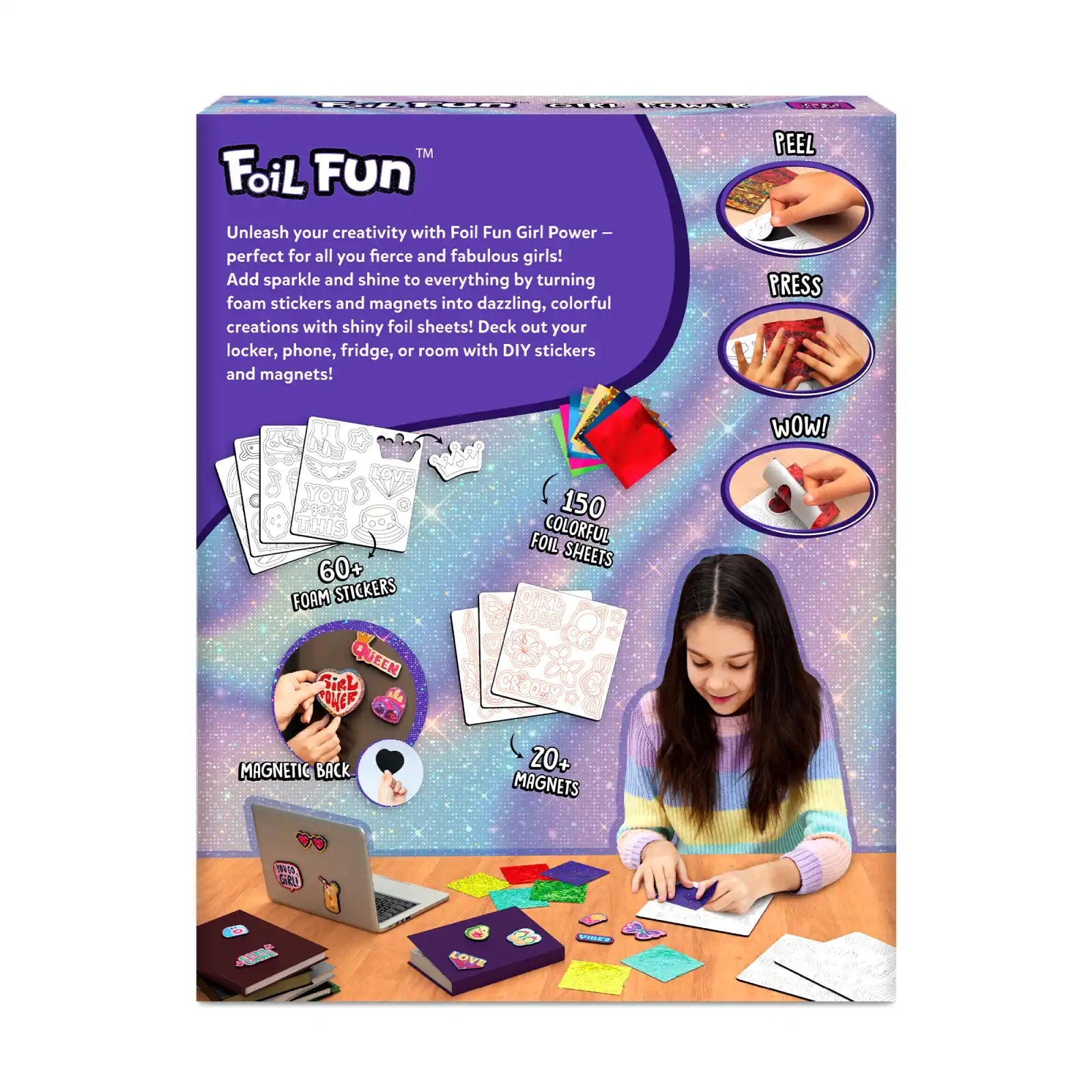 Skillmatics Foil Fun: Girl Power – Scratch & Reveal Foil Art Activity