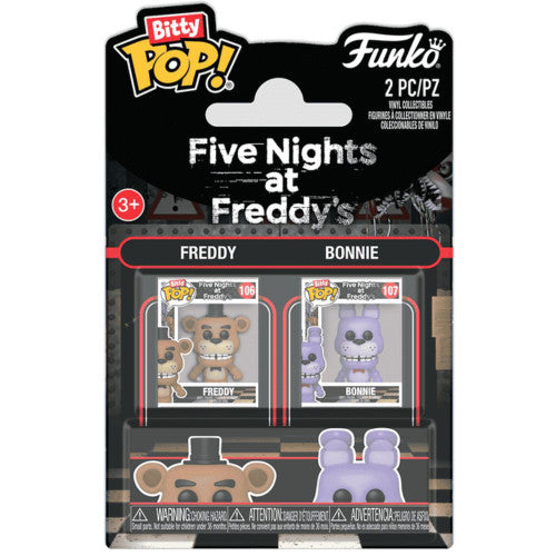 Funko Bitty Pop! Five Nights at Freddy's – Freddy Fazbear & Bonnie 2-Pack Mini Vinyl Figures (Ages 3+)