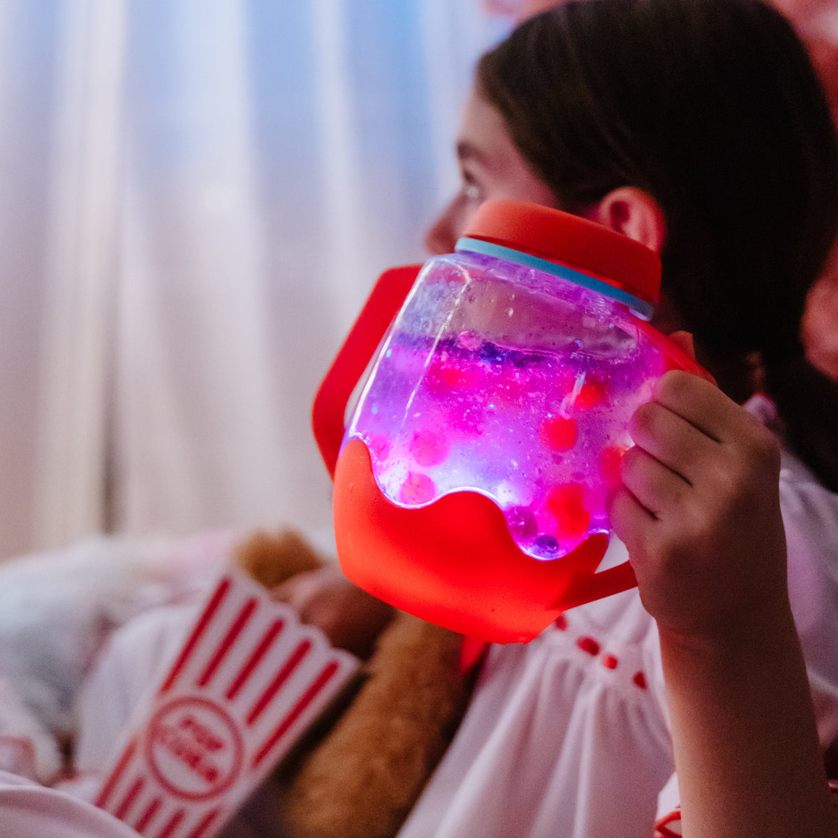Glo Pals Dreamsicle Sensory Jar – Orange Light-Up Calm-Down Sensory Bottle