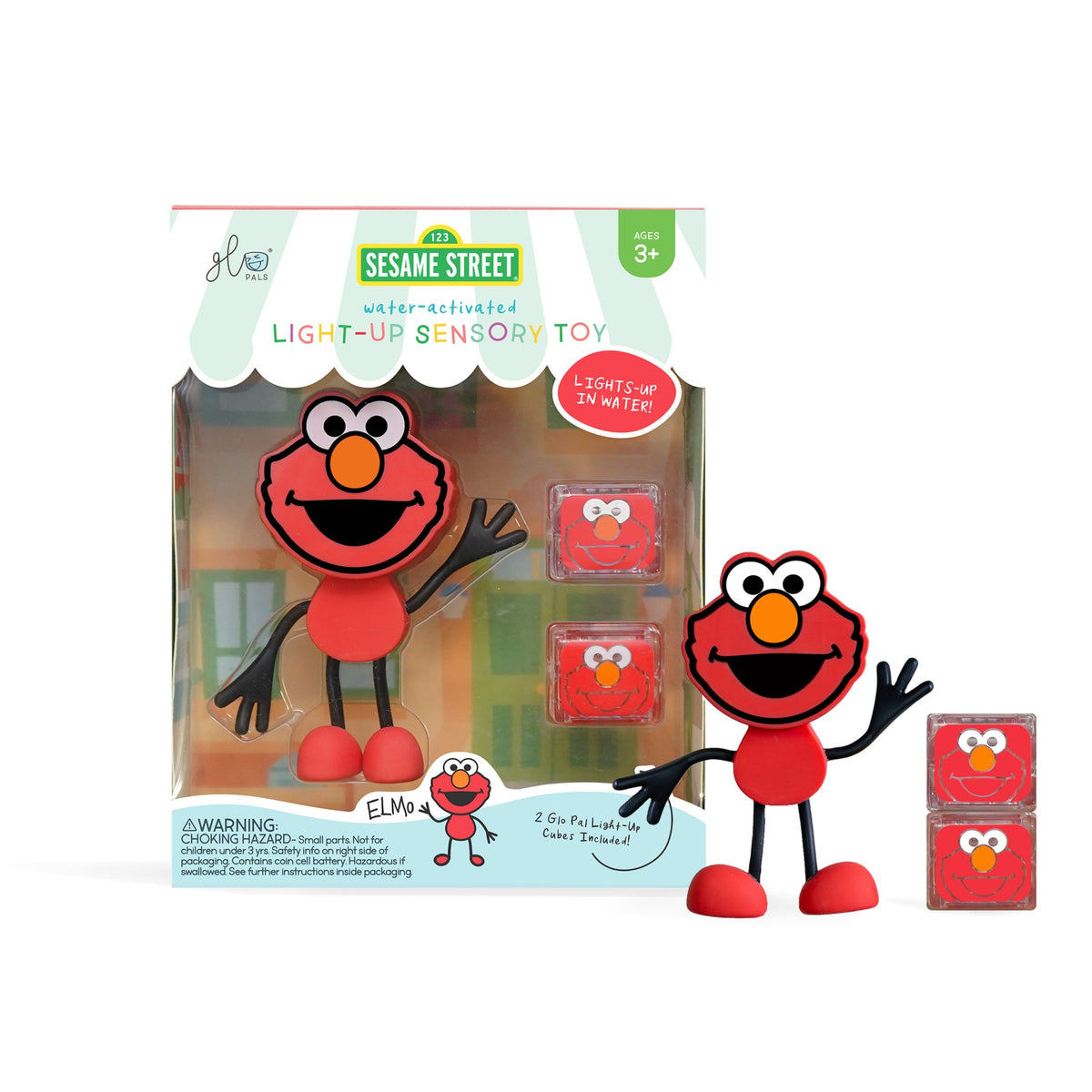 Glo Pals Sesame Street Water Activated Bath Toy - Elmo
