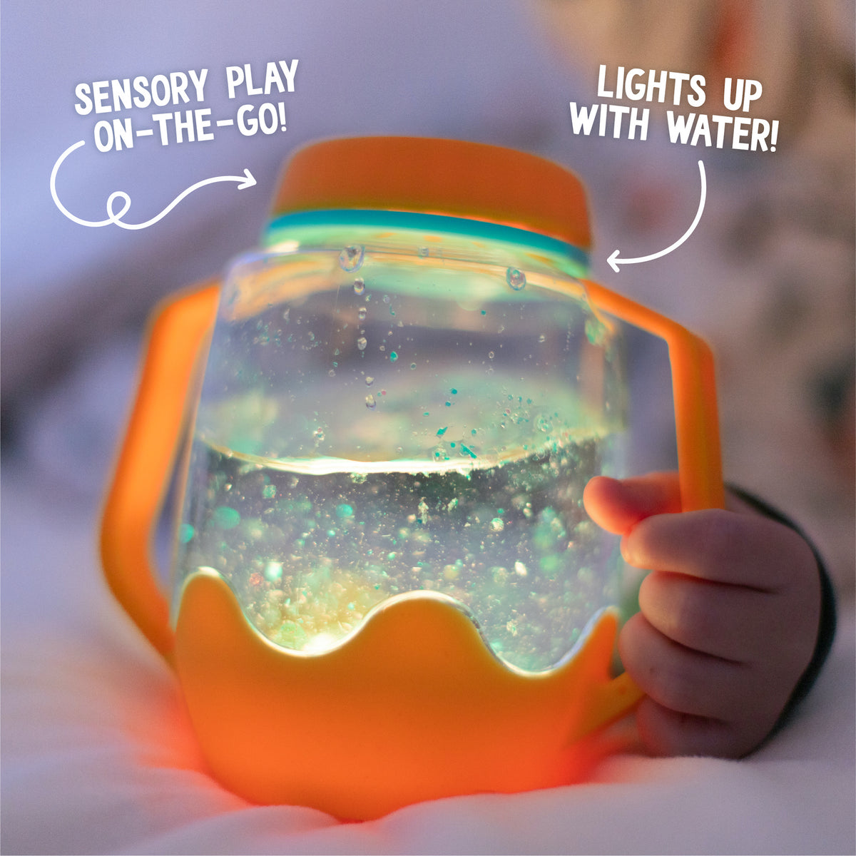 Glo Pals Sensory Play Jar - Coral