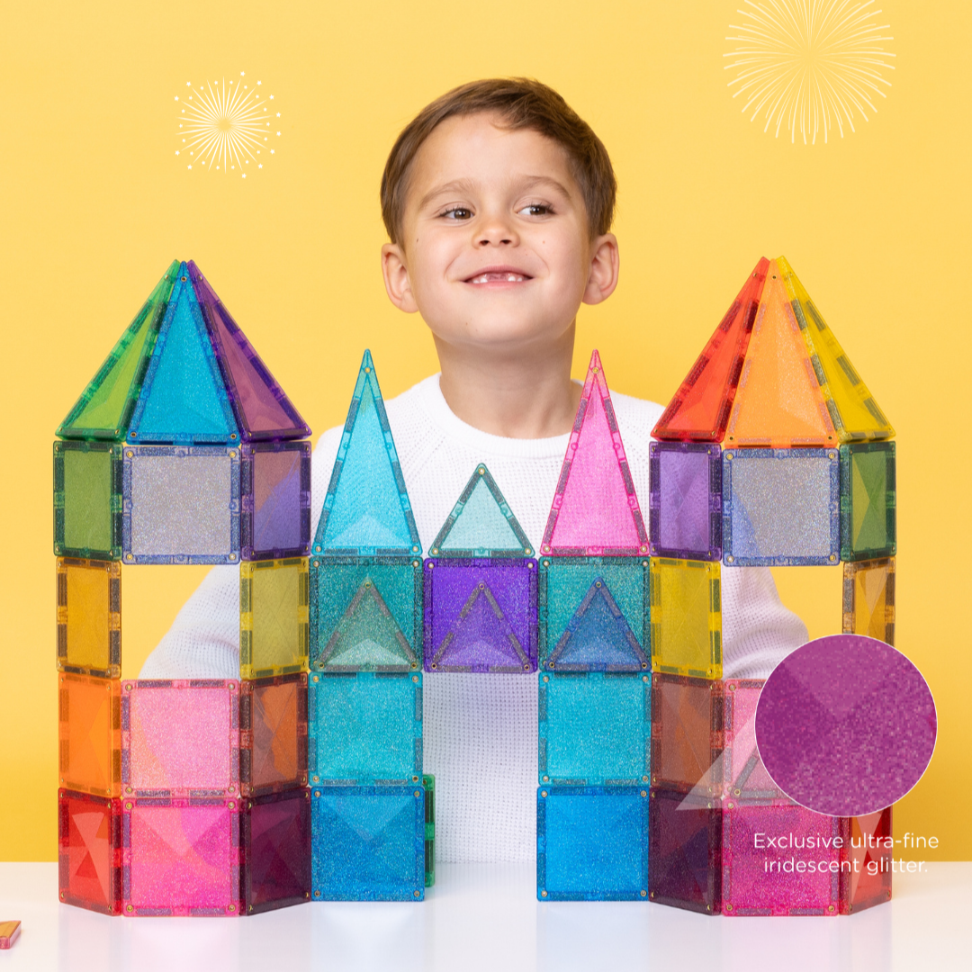 Connetix Glitter Castle Pack (48 pcs)