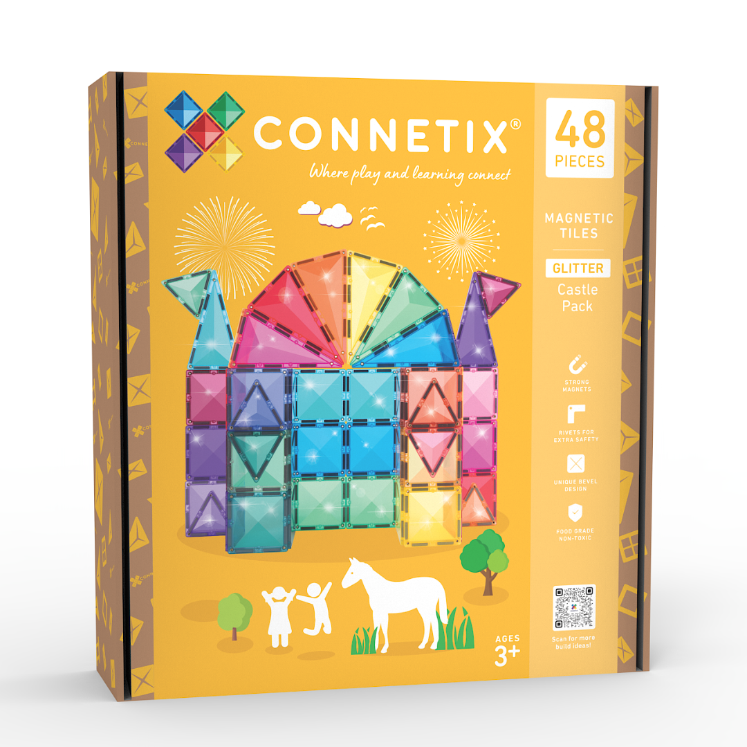 Connetix Glitter Castle Pack (48 pcs)