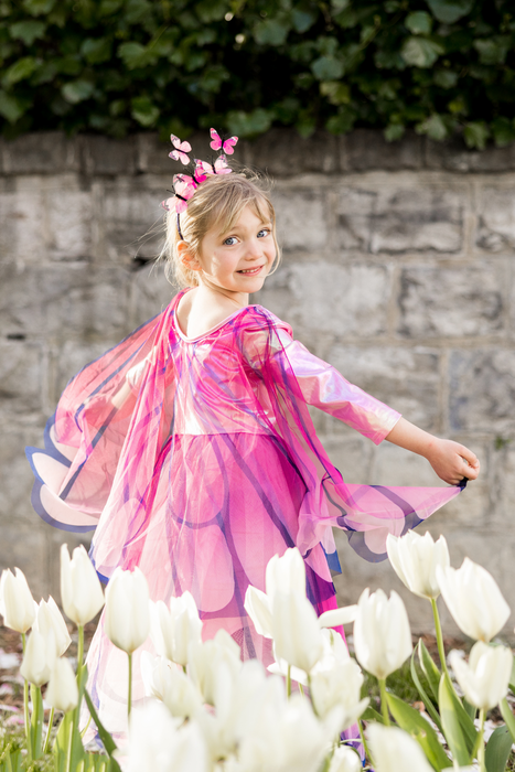 Great Pretenders Butterfly Twirl Dress with Wings, Pink, Size 5-6