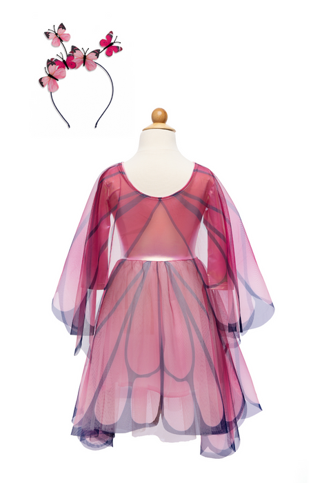 Great Pretenders Butterfly Twirl Dress with Wings, Pink, Size 5-6