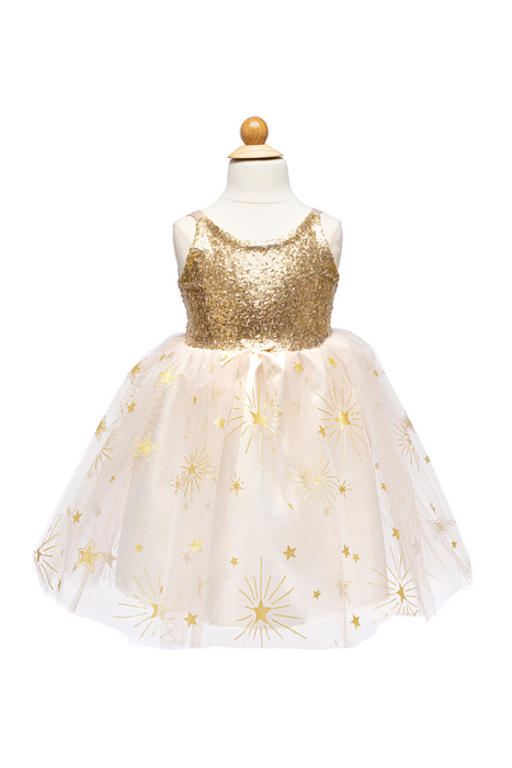 Great Pretenders Glam Party Gold Dress, Size 5-6