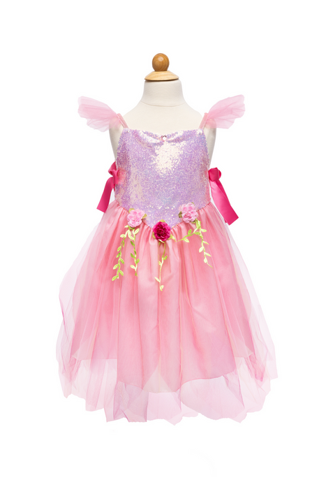 Great Pretenders Pink Sequins Forest Fairy Tunic, Size 3-4