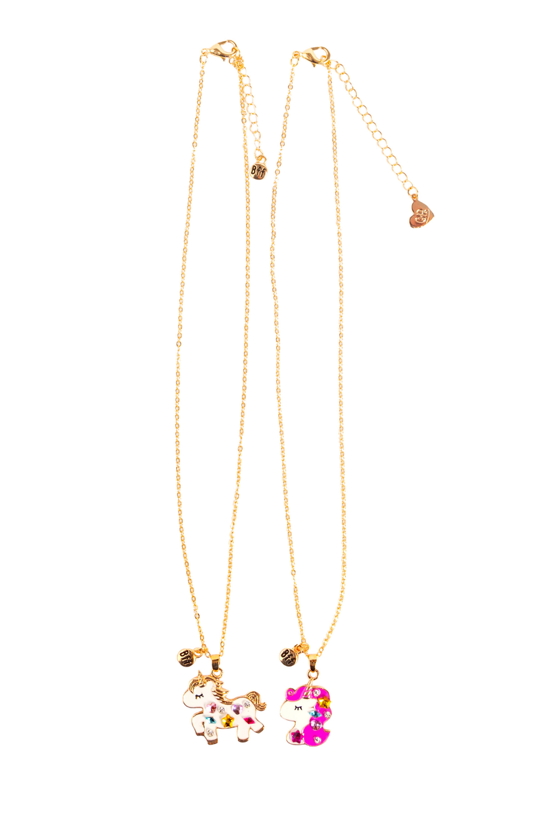 Great Pretenders Bejewelled Unicorns Tear & Share Necklace – Kids BFF Shareable Necklace (Ages 5+)