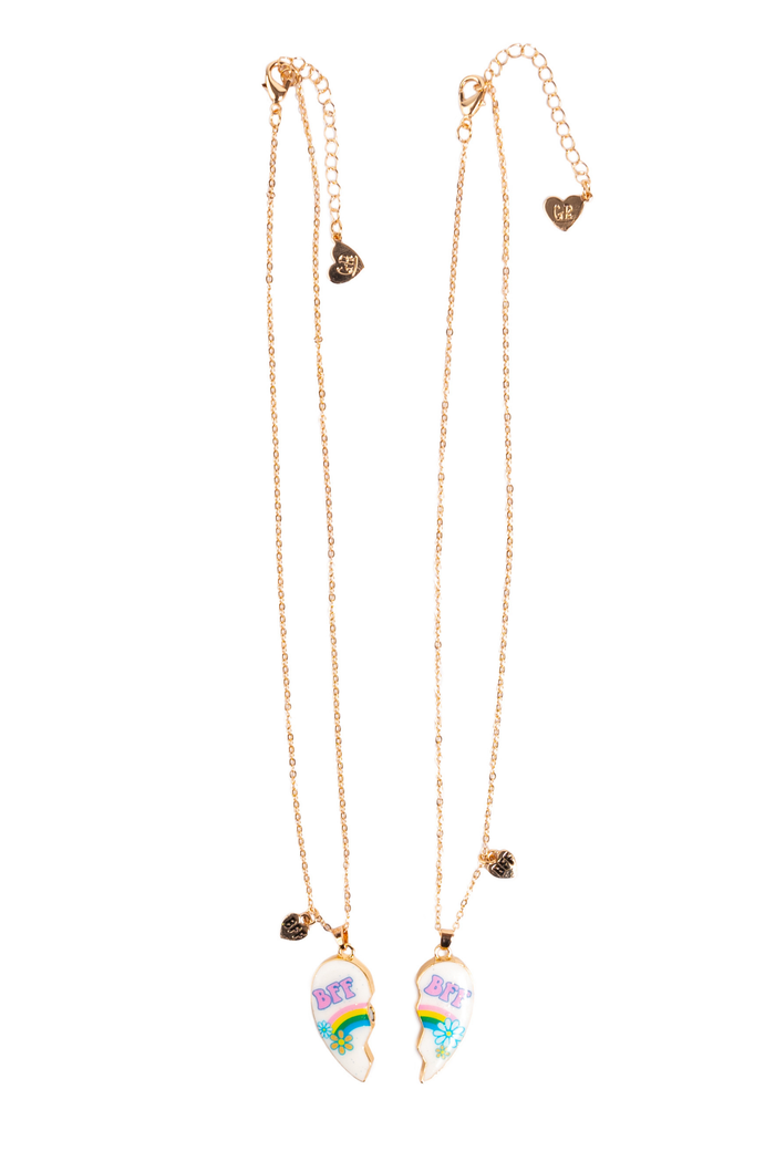 Great Pretenders Bodacious Besties Tear & Share Necklace – Kids BFF Shareable Necklace (Ages 5+)