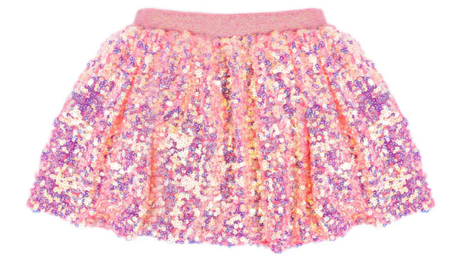 Great Pretenders Center Stage Hot Pink Skirt – Kids Sequin Twirl Skirt Size 4-6 (Ages 4+)