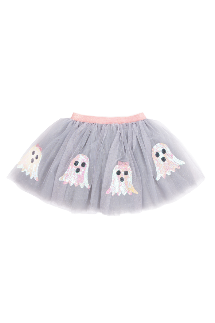 Great Pretenders Glam Ghost Skirt – Kids Halloween Costume Skirt Size 4-6 (Ages 4+)