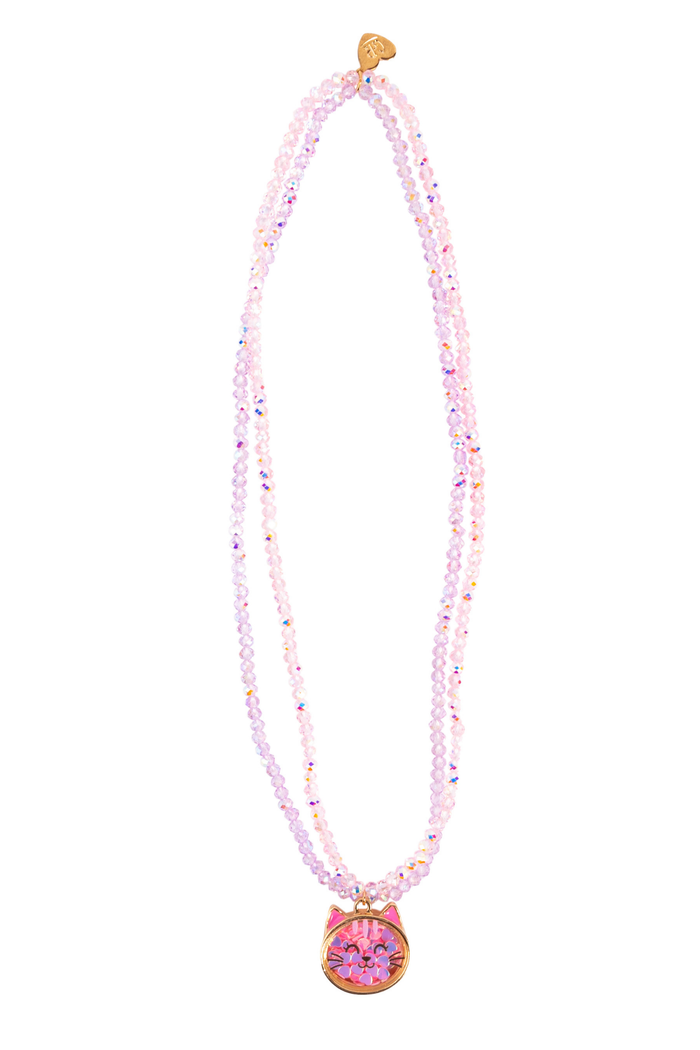Great Pretenders Konfetti Kitty Necklace – Kids Cat Character Fashion Necklace (Ages 3+)
