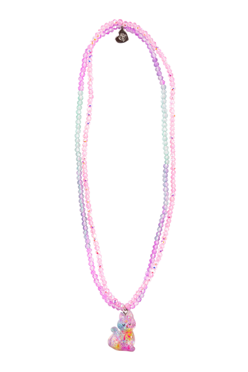 Great Pretenders Paw-sitively Purr-fect Cat Necklace – Kids Paw Print Charm Necklace (Ages 3+)