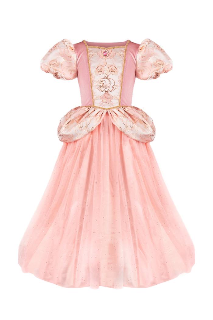 Great Pretenders Penelope Brocade Gown – Elegant Kids Dress-Up Costume Size 5-6 (Ages 5+)