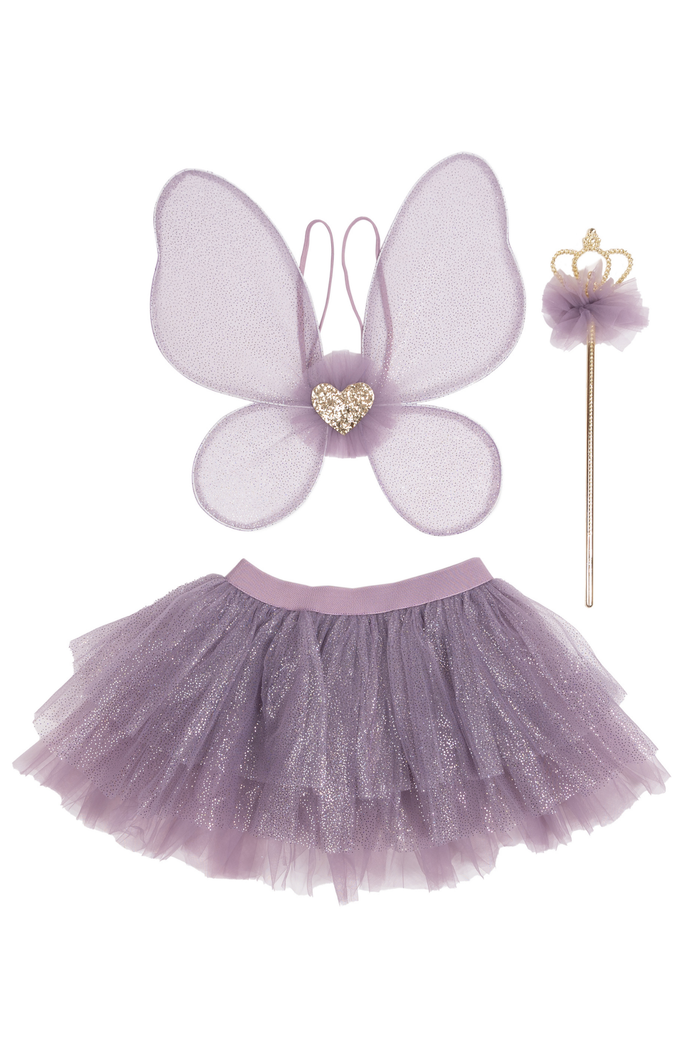 Great Pretenders Royal Fairy Princess Purple Skirt Set – Kids Fairy Costume Skirt Size 4-6 (Ages 4+)