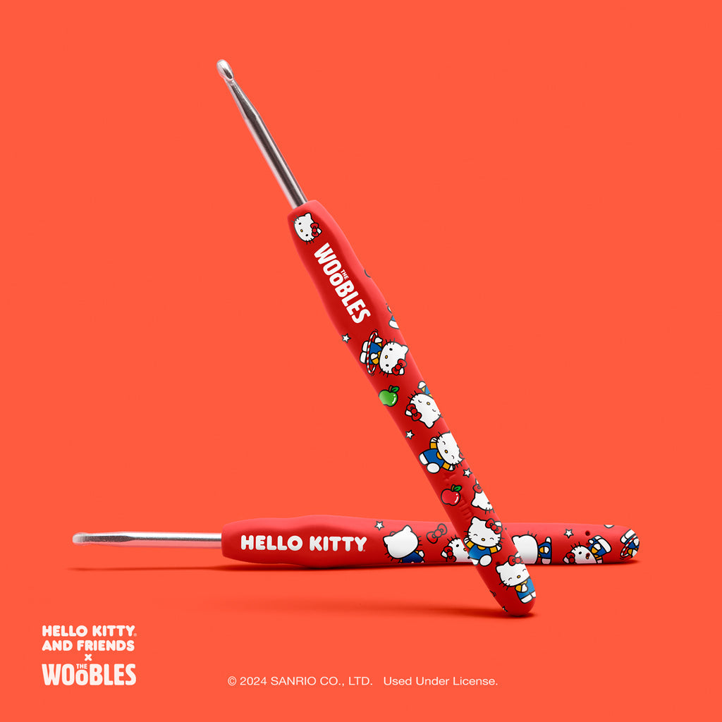 The Woobles Hello Kitty Crochet Kit | Sanrio Beginner Amigurumi Kit for Ages 12+