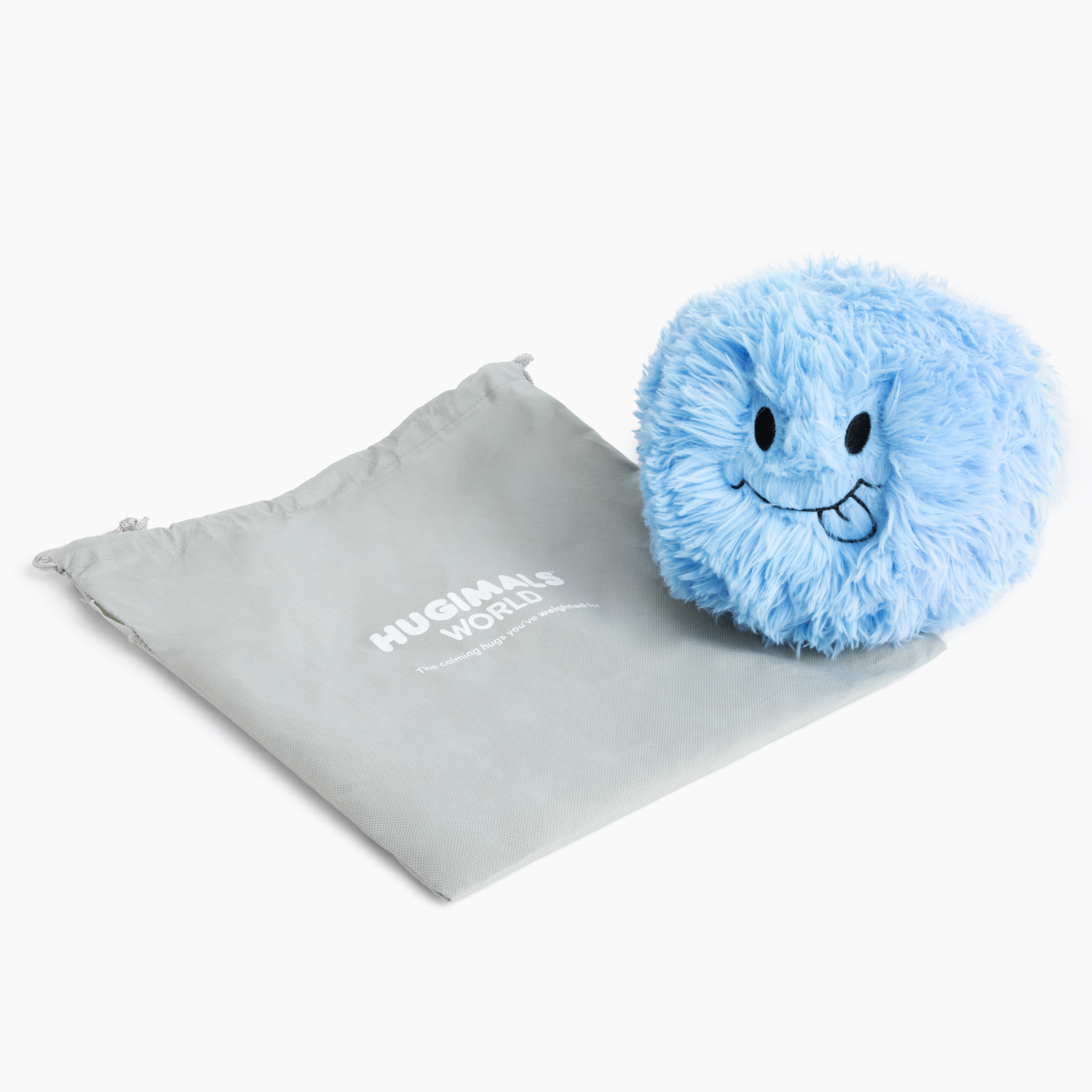 Hugimals Hug Ball Blue (Sweet/Silly) – Weighted Sensory Ball for Babies & Kids (Ages 0+)